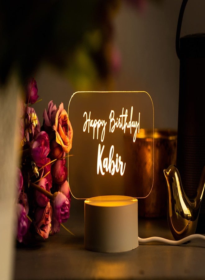 AICA Personalised Name Happy Birthday Led Lamp | Birthday Gifts for Men Women | Birthday Decoration Kit | Customised Birthday Gift for Girl Boy Friend Kids