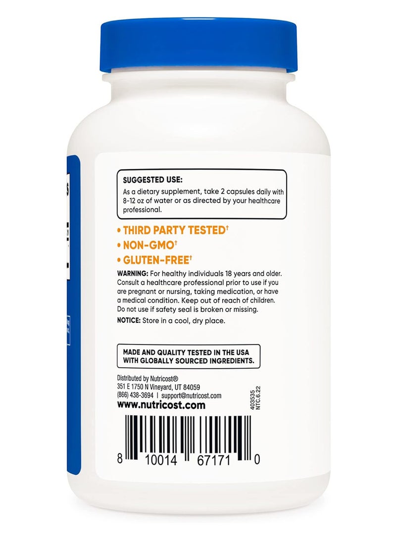 كبسولات المورينغا 500 ملغ، 180 كبسولة، 90 حصة، كبسولات نباتية - Image 2