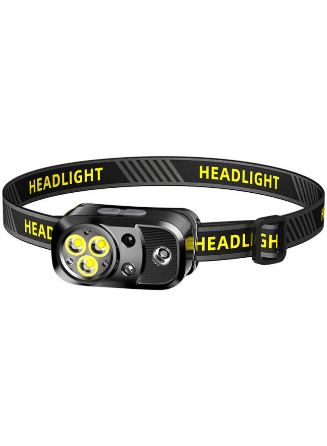 Shenyu Induction Headlamp High Brightness Led Waterproof Long Battery Life Outdoor Work Night Fishing Head-mounted Rechargeable 72 Hours - Image 2