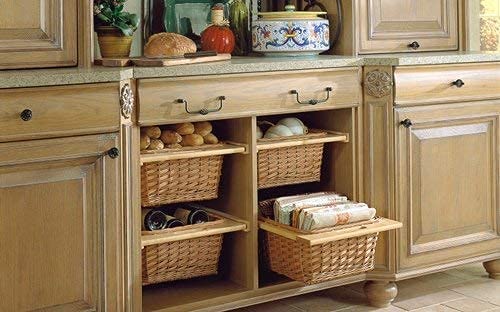 KYNE PVC Wicker Basket for Modular Kitchen Robust and Chic Storage Organizer for Shelves and Cabinets Simple to Maintain Stunning Style 16 W X 20 L X 8 H Inch - Image 5