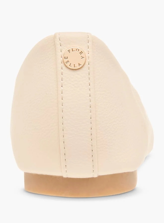 فلورا بيلا من شو إكسبرس Women Solid Slip-On Round Toe Ballerina Shoes
