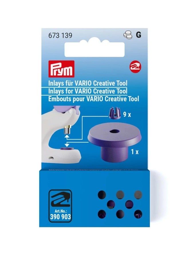 برايم مجموعة أدوات التثبيت الإبداعية Prym Vario Creative Inlays، 10 قطع، لون بنفسجي، 10 قطع - Image 1