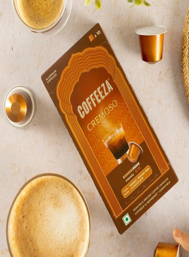 Coffeeza Cremoso Aluminium Coffee Capsules, Intensity – 8/10 - Original line Compatible Coffee Pods (Box of 10) - Image 5