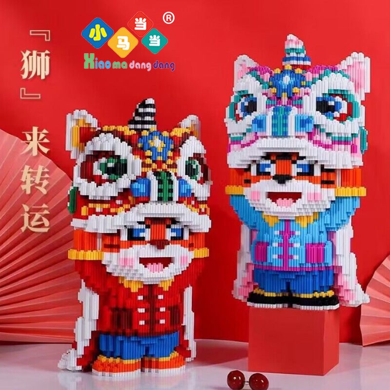 Compatible With Lego Tiger Awakening Lion Tiger Building Block Toys Small Assembly Children'S Gift Educational - Image 2