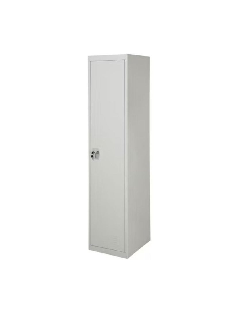 Mercury - Mercury One Door Metal Steel Locker Steel Cabinet With Key Grey - Image 1