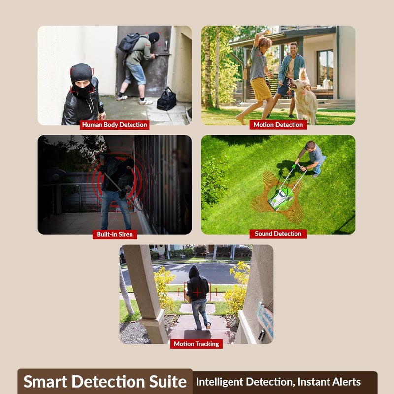 CP PLUS كاميرا CCTV خارجية بدقة 4MP | دوران وميول 360° | رؤية ليلية ملونة كاملة | كشف البشر | تتبع الحركة | صفارة إنذار مدمجة | تقنية CTC Cyber Secure | أليكسا و OK جوجل | CP-Z43Q - Image 4