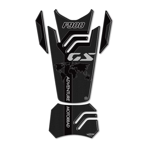 labelbike 3D Sticker Motorcycle Tank Pad Protection and Decoration in Resin Compatible with BMW F 900 GS Adventure Carbon Black Grey - Image 3