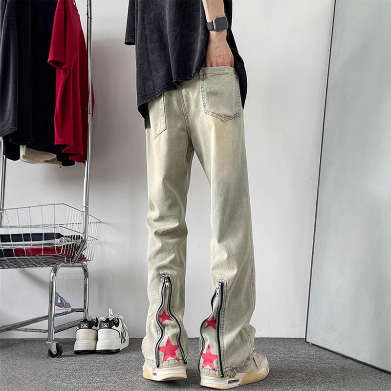 Unisex Classic Denim Jeans Loose Fit Daily Outdoor Wear - Image 2