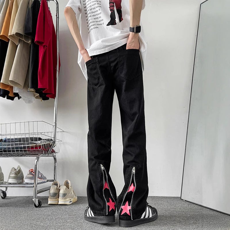 Unisex Classic Denim Jeans Loose Fit Daily Outdoor Wear - Image 3