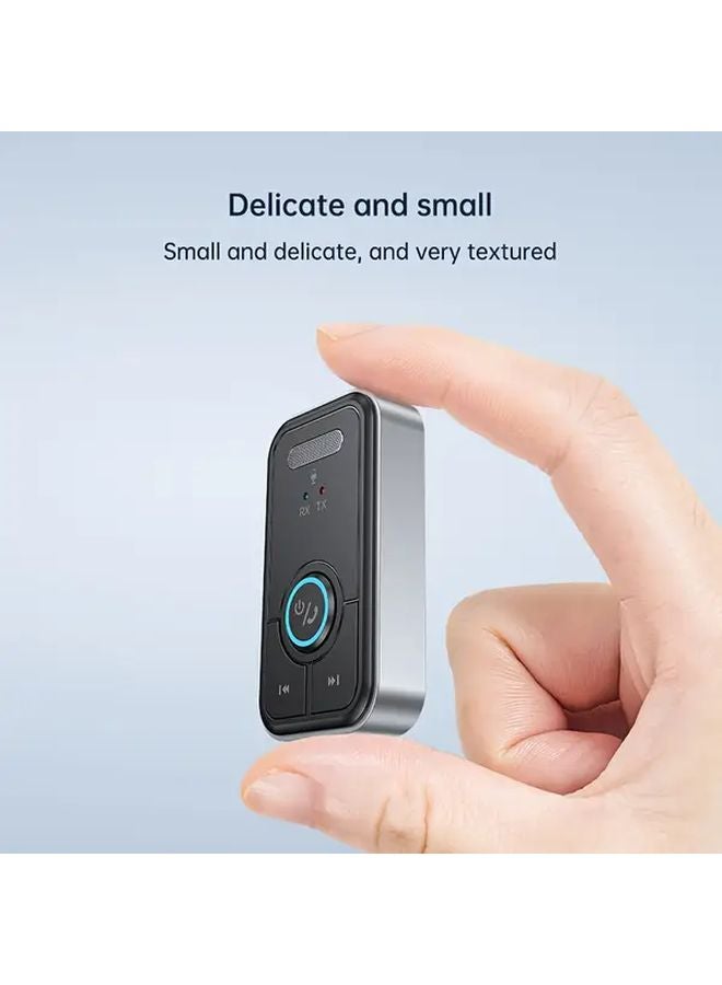 Black Wireless Audio Adapter with Screen Display TF Card and 3 5mm Cable for Computer TV Car - Image 5