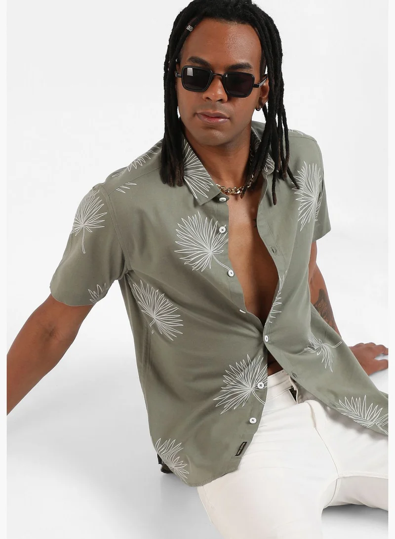 Campus Sutra Printed Shirt