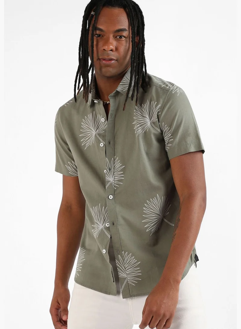 Campus Sutra Printed Shirt