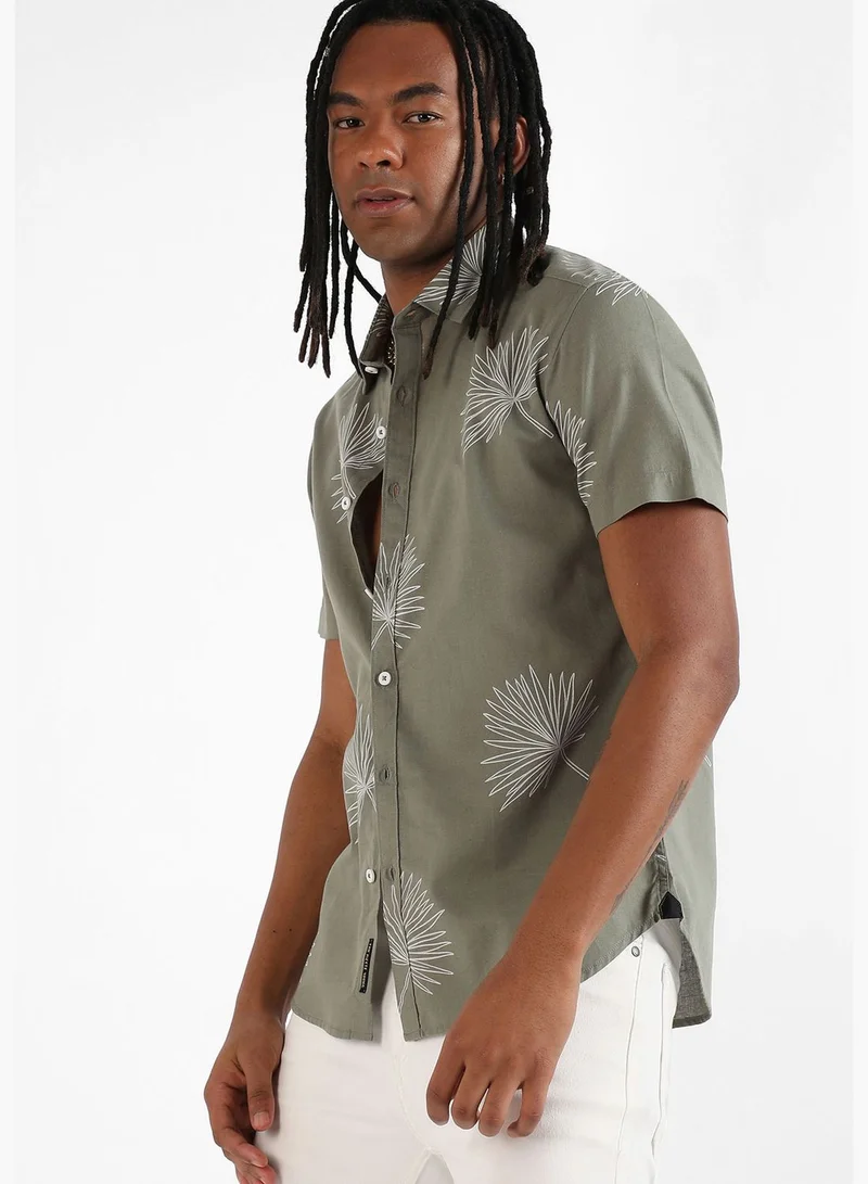 Campus Sutra Printed Shirt