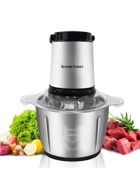 600w Electric Chopper 3.5L Meat Grinder 2 Speed Adjustable Food Processor, Vegetables and Meat Chopper Multipurpose Mincer with Double Layer 4-Blade Blade