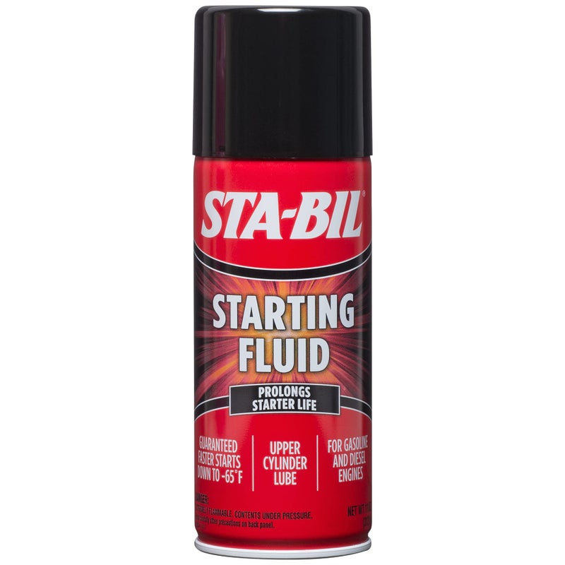 STA-BIL (22004 Starting Fluid - Prolongs Starter Life - Upper Cylinder Lube - for Gasoline and Diesel Engines - Guaranteed Faster Starts Down to -65°F, 11 oz.