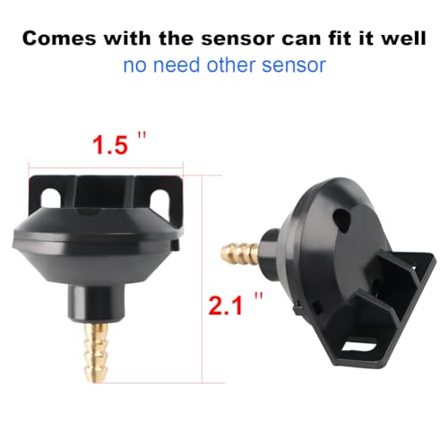 Waterwich عداد قياس ضغط التيربو WATERWICH 2 بوصة 52 مم 30 PSI DC12V مع مستشعر ضغط للسيارة والشاحنة والمركبات البحرية - Image 5