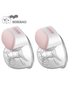BEBEBAO 2Pcs Wearable Breast Pump Hands Free Electric Single Portable Wearable Breast Cup 8Oz/  2 Sets  240Ml Bpa-Free 3 Modes 10 Suction Levels Comfort Breastfeeding Milk Collector  - Image 1