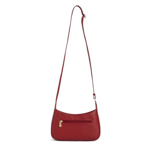 Caprese Carol Small Sling Bag for Women with Adjustable Strap & Zip Closure for Comfortable Wear | Versatile Handbag for Everyday Use, Travel, and Special Occasions (Cherry Red) - Image 5