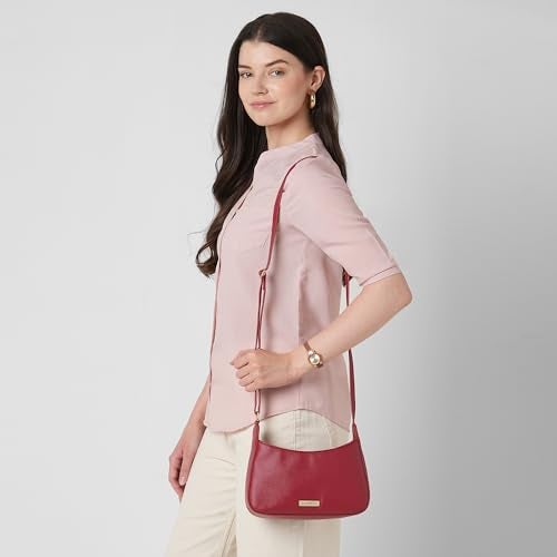 Caprese Carol Small Sling Bag for Women with Adjustable Strap & Zip Closure for Comfortable Wear | Versatile Handbag for Everyday Use, Travel, and Special Occasions (Cherry Red) - Image 2