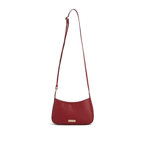 Caprese Carol Small Sling Bag for Women with Adjustable Strap & Zip Closure for Comfortable Wear | Versatile Handbag for Everyday Use, Travel, and Special Occasions (Cherry Red) - Image 1