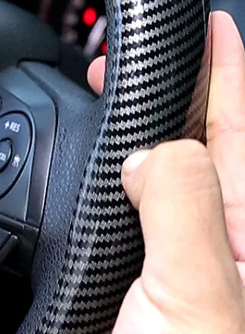 Generic Car Steering Wheel Cover Carbon Fiber Universal Automobile Interior Accessories Sport Non Slip Protector For Diameter  - Image 4
