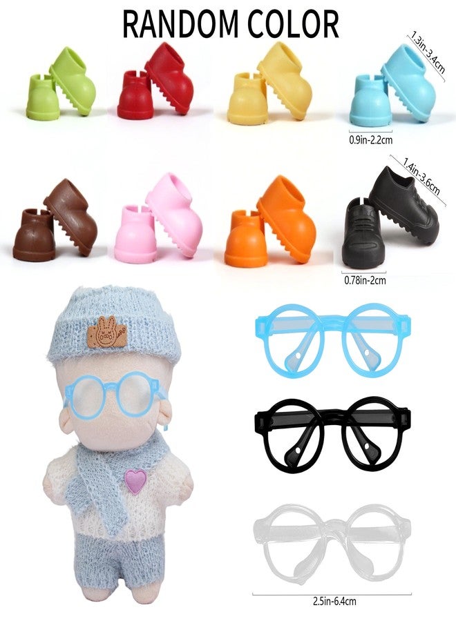Voccim 17cm Doll Clothes - 11 Piece Handcrafted Crochet Sweaters Outfit with Accessories Hand Crocheted Hat, Bag, Boys and Girls Stylish Adorable Dolls Clothing Accessories for 17 cm Doll - Image 5