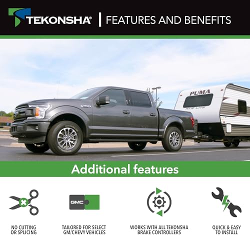 Tekonsha 3016-P Trailer Brake Controller, Custom Brake Wiring Harness for Vehicle & Brake Control Ends, No Cutting or Splicing Required - Image 4