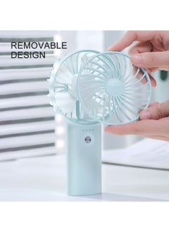 Yoobao Yoobao Small Electrical Fan Usb Rechargeable Handheld,6000mah Big Capacity 3 Level Wind Mini Desktop Fan,Blue  - Image 4