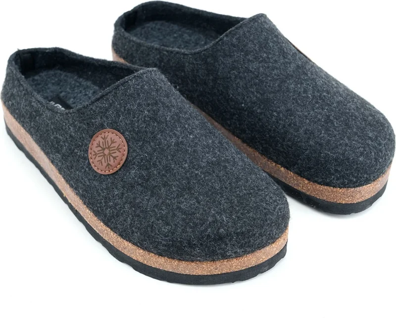 Gezer Winter Cork Sole Home Garden Comfortable Sole Men's Slippers