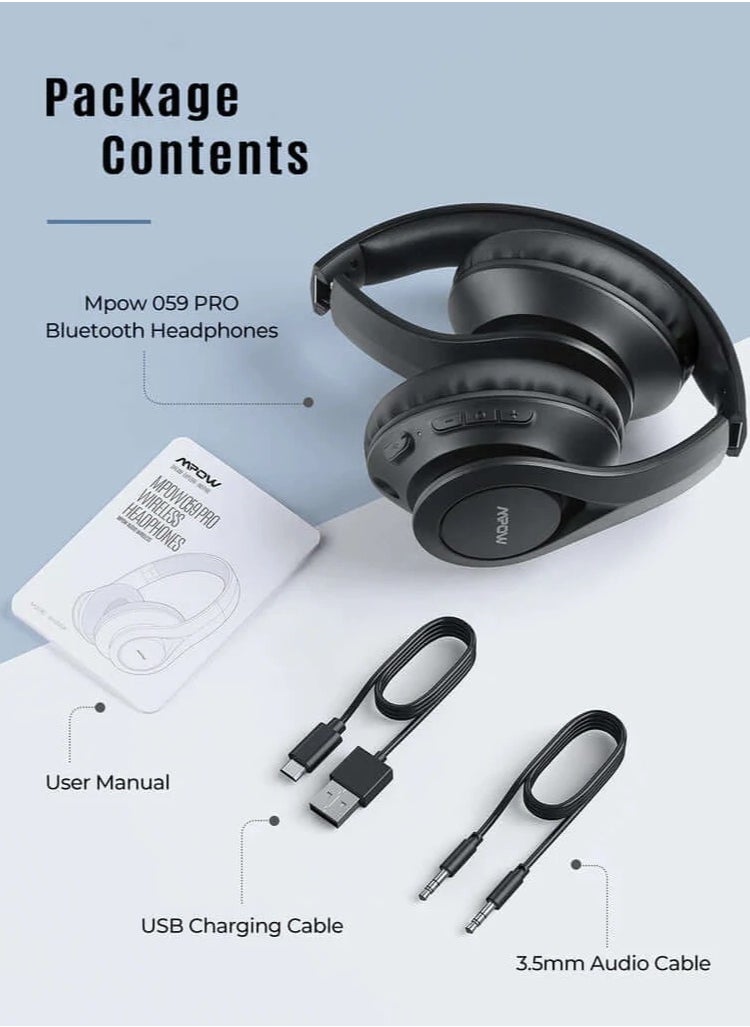 Mpow 059 Pro/Lite Bluetooth Headphones - pzsku/Z4B647F276C5B9F5322FEZ/45/_/1717444901/958b1f21-ceda-472f-b3d5-09ef1dee4b01