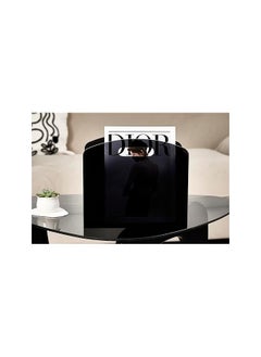 The Bros Acrylic Magazine Holder, Newspaper Holder with Handles, Modern Translucent Lucite and Book Basket Box for Bathroom, Bedroom, Living Room  - Image 2