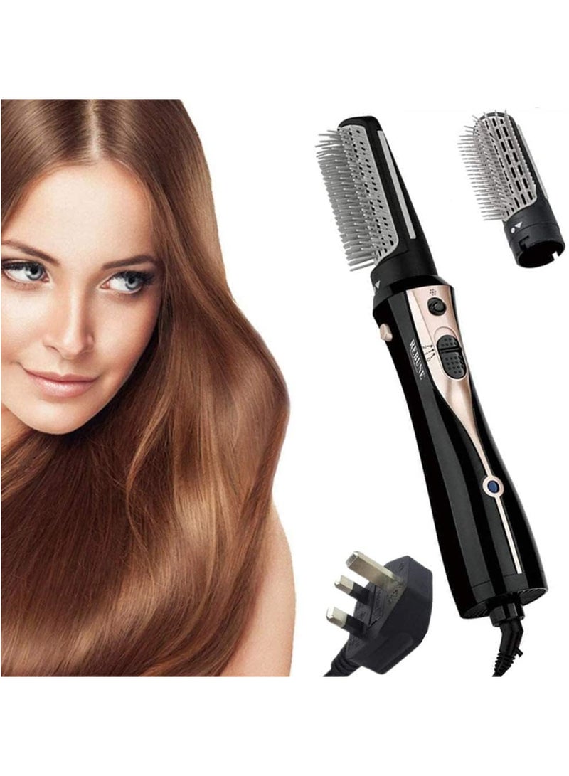 ريبون مجفف شعر كهربائي أصلي 1200 واط مع فرشتين RE-2078-2 أسود - Image 2