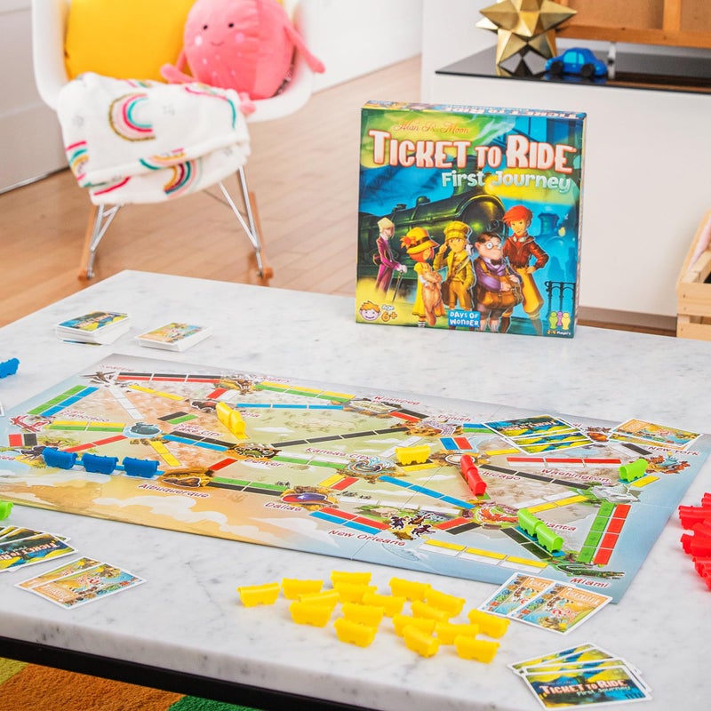 Asmodee Ticket to Ride First Journey Board Game - Fun and Easy for Young Explorers! Train Strategy Game, Family Game for Kids & Adults, Ages 6+, 2-4 Players, 15-30 Min Playtime - Image 3