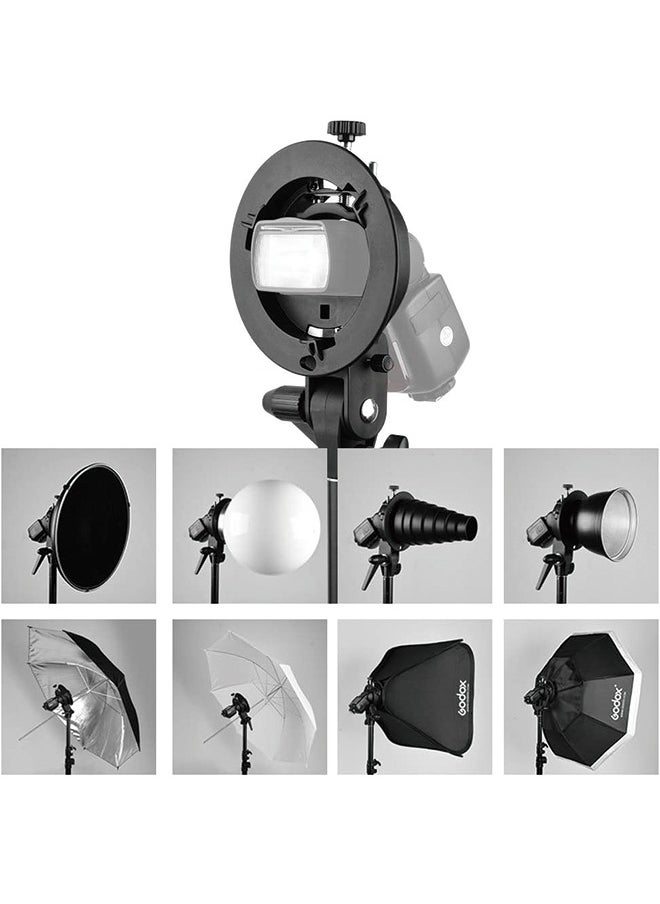 Godox Godox S-Type Bracket Bowens S Mount Holder for Speedlite Flash Snoot Softbox Honeycomb  - Image 5