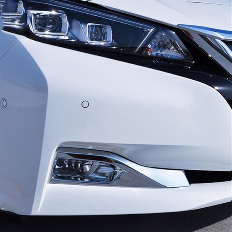 QASULER Chrome Fog Light Lamp Cover for Nissan Leaf ZE1 - Image 5