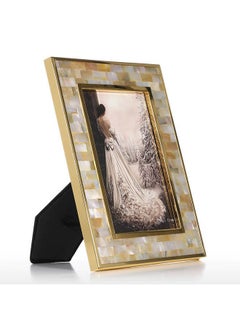 NIBEMINENT Photo Frame With Golden Shell Multicolour 6.4 X 0.4 8.3inch  - Image 2
