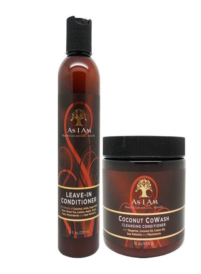 I AM As I Am Leave-in Conditioner 8 Ounce and Coconut Cowash Cleansing Conditioner 16 Ounce - Image 2