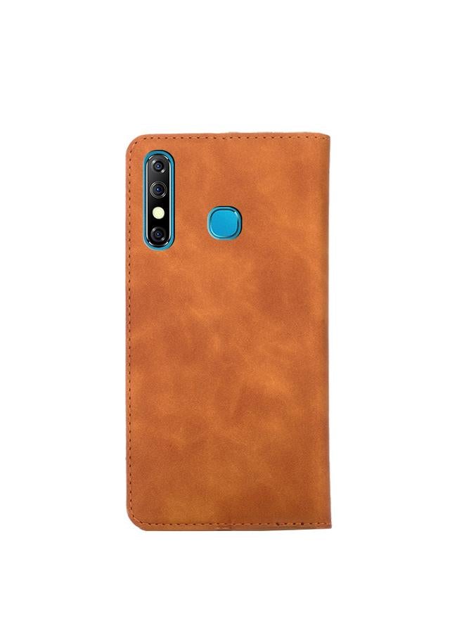 Zaboon Case For Infinix Hot 8 / Hot 8 Lite X650 X650B / Tecon Camon 12 CC7 Sp Skin Feel Magnetic Horizontal Flip Leather Case with Holder & Card Slots - Image 3