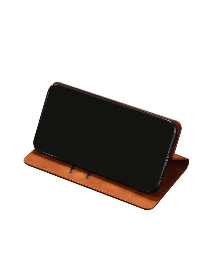 Zaboon Case For Infinix Hot 8 / Hot 8 Lite X650 X650B / Tecon Camon 12 CC7 Sp Skin Feel Magnetic Horizontal Flip Leather Case with Holder & Card Slots - Image 5