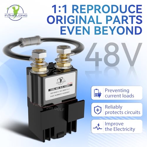 Panglong Club Car Solenoid 48 Volt, Albright 4 Terminal Club Car 48V Solenoid Suitable for 2018-Up Tempo and Club Car New Model Golf Cart, Replace OEM #102865901,1028659-01, SU60-2122P - Image 3