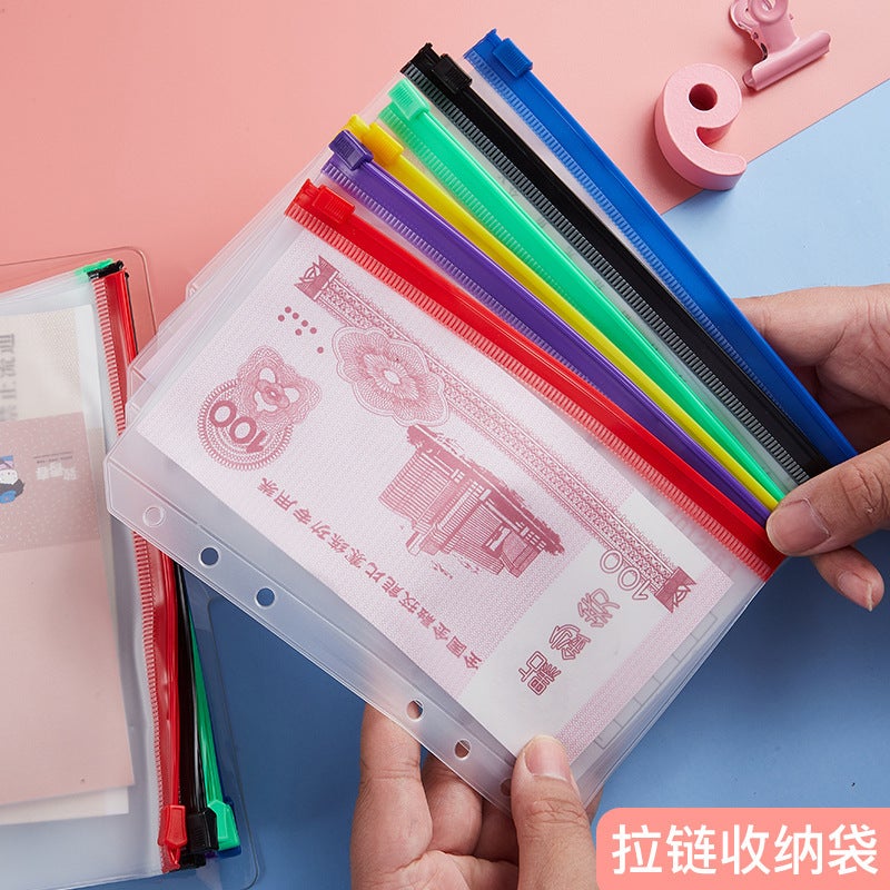 Pvc Transparent Bag A6 Hand Account Book A5 Storage File Bag Information Bag Notepad Business Card Book B5 Loose-Leaf Bag - Image 3