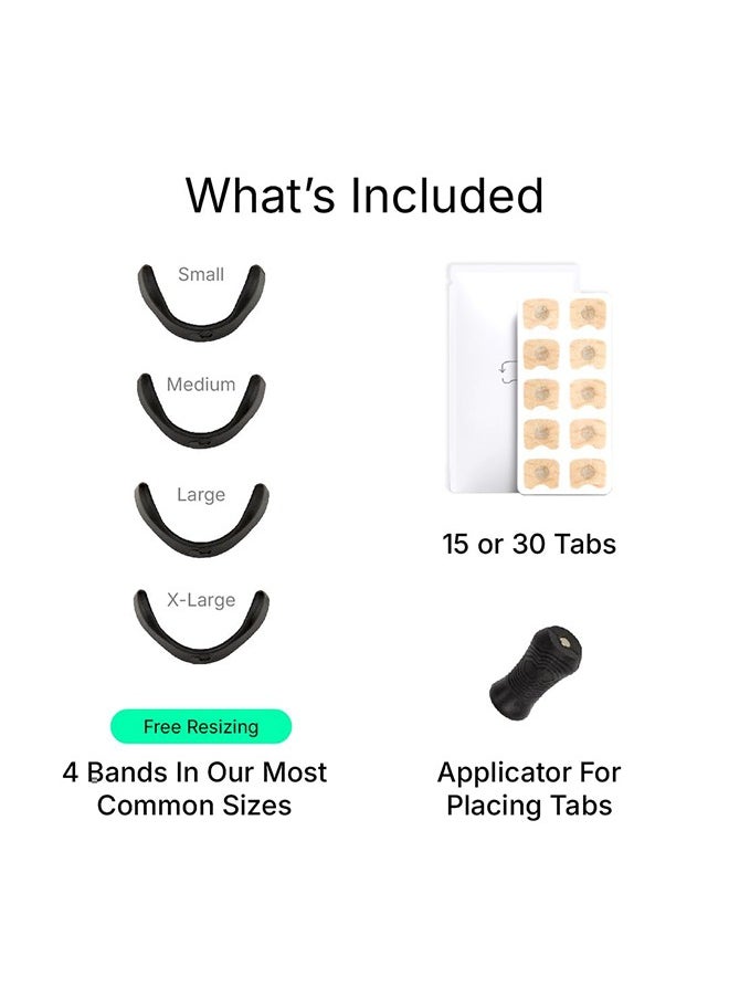 Breathing Nasal Strip Starter Kit (15 Count, Black) - Boost Oxygen Intake, Reduce Snoring, Improve Sleep Quality - Sweat Resistant, Skin Safe Nasal Strips - Extra Strength Snoring Solution