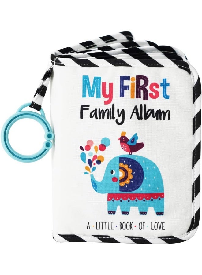 أوربان كيدي TM Baby's My First Family Album | Soft Photo Cloth Book Gift Set for Newborn Toddler  Kids (Elephant) - Image 1
