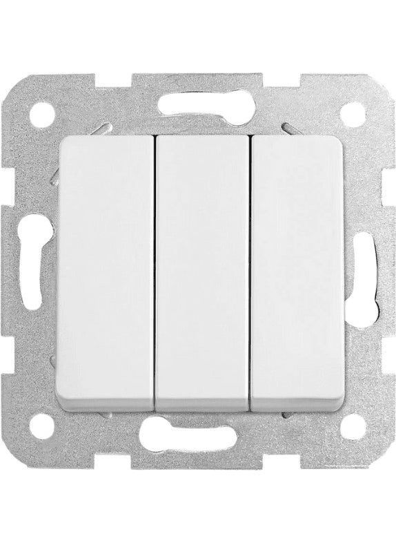 Viko Linnera Triple Switch White 90440068 (Frame Included) (2 Pcs)  - Image 2