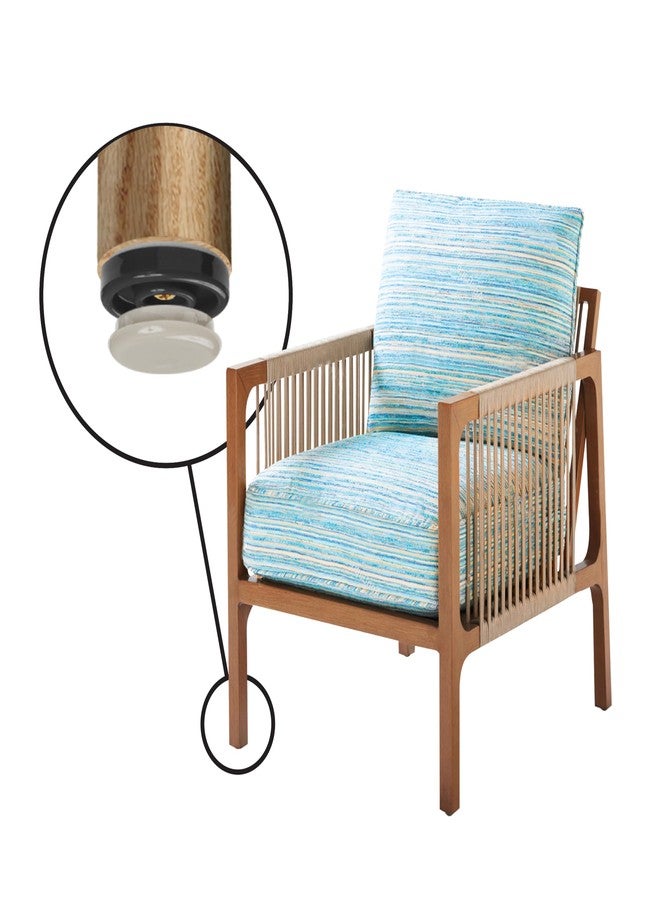 Slipstick مجموعة من 8 قطع من منزلقات الأثاث/واقيات أرضيات الكراسي من Slipstick Gorilla Outdoor مقاس 1-1/4 بوصة، مصنوعة من النايلون، تُثبّت بالبراغي، لتسهيل انزلاق الأثاث على الأرضيات الداخلية والخارجية. - Image 4