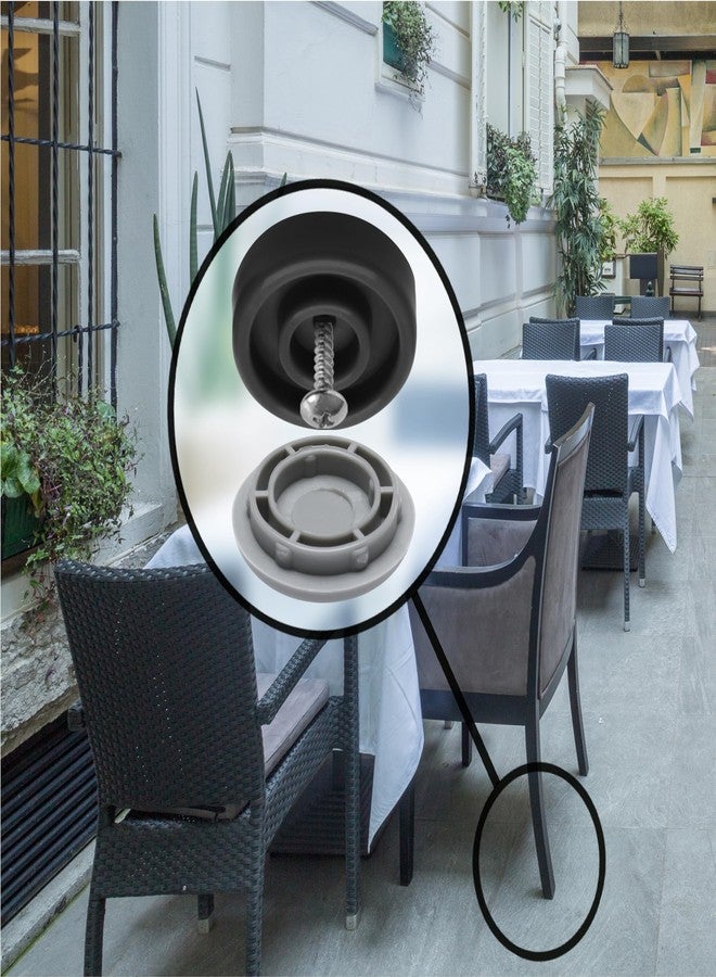 Slipstick مجموعة من 8 قطع من منزلقات الأثاث/واقيات أرضيات الكراسي من Slipstick Gorilla Outdoor مقاس 1-1/4 بوصة، مصنوعة من النايلون، تُثبّت بالبراغي، لتسهيل انزلاق الأثاث على الأرضيات الداخلية والخارجية. - Image 3
