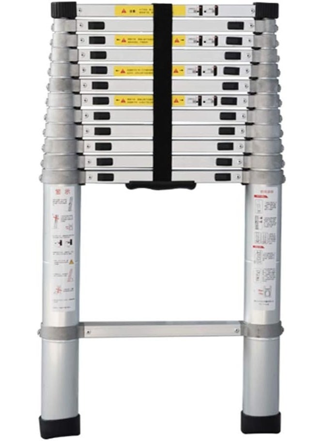 Aluminum Telescopic Ladder – Foldable 14.5 ft (4.4m) Extension Ladder for Outdoor, Roof, and Construction Use - Image 1