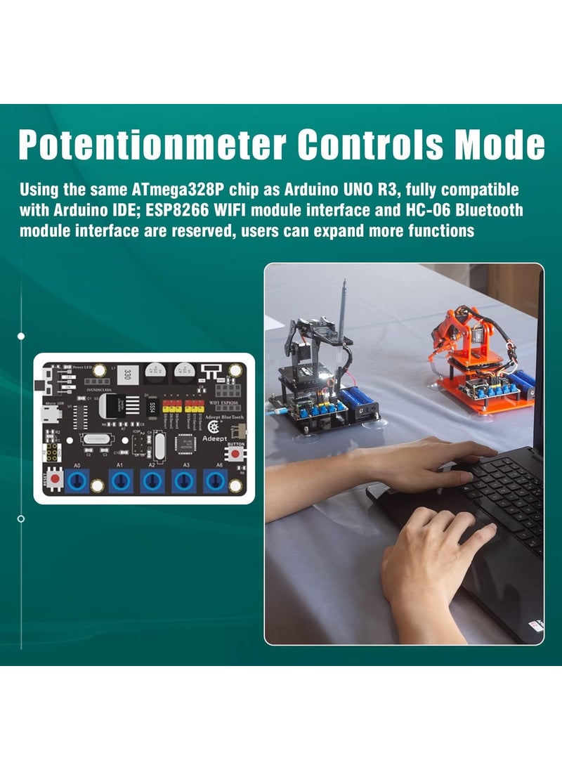 Adeept - 5-Dof Robot Arm Kit 5AXIS Robotics - Image 1