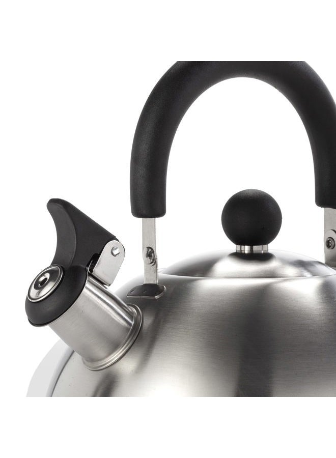 Dominion 2.1 Quart Stainless Steel Whistling Tea Kettle, Ergonomic Handle, Anti-Heat Handle, The Perfect Stovetop Tea and Water Boilers for Your Home, Dorm, Condo or Apartment, Brushed Satin - Image 2