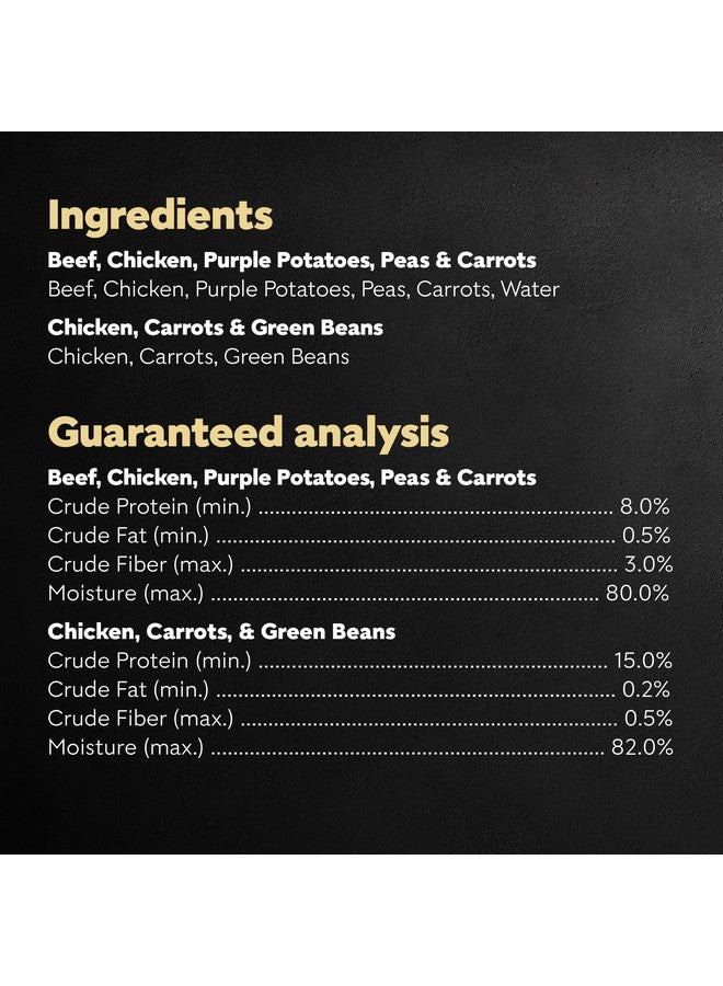 سيزار طعام الكلاب الرطب للبالغين من سيزار سيمبلي كرافتيد، عبوة متنوعة من الدجاج والجزر والفاصوليا الخضراء ولحم البقر والدجاج والبطاطس الأرجوانية والبازلاء والجزر، 1.3 أونصة، عبوة من 16 قطعة - Image 4